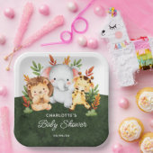 Jungle Animals Baby Duschpapier Teller (Party)