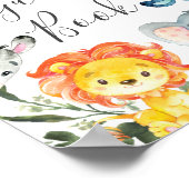 Jungle Animals Baby Showbook Gästebuch (Ecke)