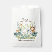 Jungle Animals Baby Showbücher Geschenktütchen (Vorderseite)