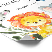 Jungle Animals Baby Shower Address Envelope Zeiche Poster (Ecke)