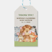 Jungle animals Baby shower Geschenkanhänger (Vorderseite)
