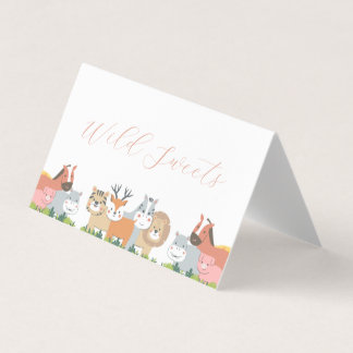 Jungle Animals Baby Showzelt Card