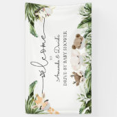 Jungle Animals Babydusche durch Begrüßung Banner (Vertikal)