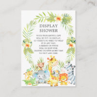 Jungle Animals Babydusche Geschenkdusche