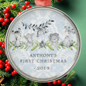 Jungle Animals Baby's First Christmas Ornament