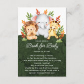 Jungle Animals Book for Baby Begleitkarte (Vorderseite)
