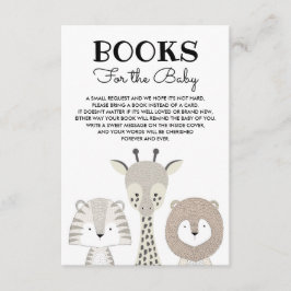 Jungle Animals Books for Baby Modern Safari Begleitkarte