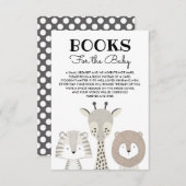 Jungle Animals Books for Baby Modern Safari Begleitkarte (Vorne/Hinten)