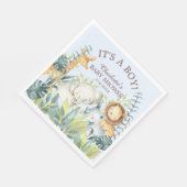 Jungle Animals Boys Baby Duschpapier Napkins Serviette (Ecke)