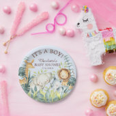 Jungle Animals Boys Baby Shower 7" Plättchen Pappteller (Party)