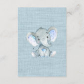 Jungle Animals Boys Baby Shower Book for Baby Begleitkarte (Rückseite)