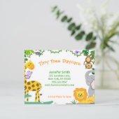 Jungle Animals Child Daycare Business Ankündigung (Stehend Vorderseite)