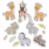 Jungle Animals Collection Scrapbooking Aufkleber (Vorderseite)