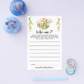 Jungle Animals, die ich bin Baby Showgame Card Flyer (Einzeln)