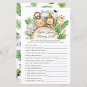 Jungle Animals, die Mama Best Shower Game kennen (Vorne/Hinten)