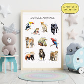 Jungle Animals Educational Poster