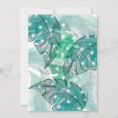 Jungle Animals Erstes Geburtstags-Foto Einladung (Rückseite)