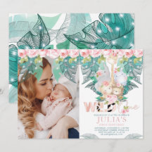 Jungle Animals Erstes Geburtstags-Foto