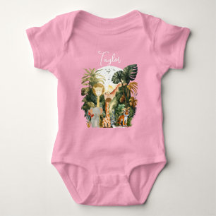 Jungle Animals Exotic Safari Traum Baby Strampler