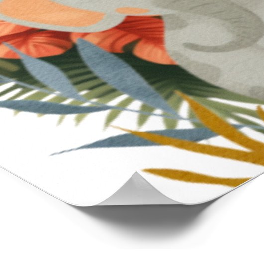 Jungle Animals Exotic Safari Traum Poster (Ecke)