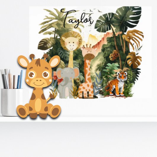 Jungle Animals Exotic Safari Traum Poster