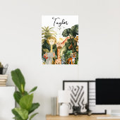Jungle Animals Exotic Safari Traum Poster (Heimbüro)