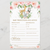 Jungle Animals Floral Baby Vorhersagen und Ratschl (Vorderseite)