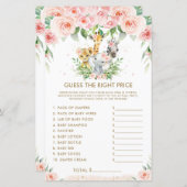 Jungle Animals Floral Ratet das richtige Preisspie (Vorne/Hinten)