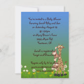 Jungle Animals für Boy Shower Einladung (Rückseite)