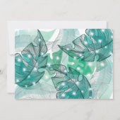 Jungle Animals Girl Geburtstags-Foto Dankeskarte (Rückseite)