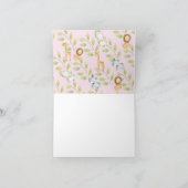 Jungle Animals Girls Babydusche Danke (Innenseite)