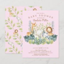 Jungle Animals Girls Babydusche