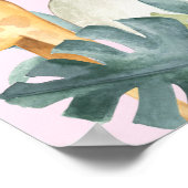 Jungle Animals Girls Babydusche Willkommen Poster (Ecke)