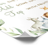 Jungle Animals Greenerity Baby Dusche Momosa Bar Poster (Ecke)