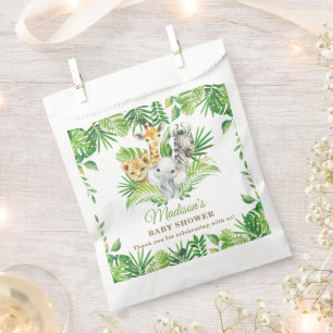 Jungle Animals Greenerity Baby Shower Geburtstag Geschenktütchen