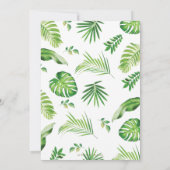 Jungle Animals Greenerity Time Capsule Message Car Einladung (Rückseite)