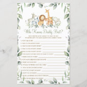 Jungle Animals Greenery, die Daddy Best Game kenne (Vorderseite)