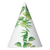 Jungle Animals Greenery Wild ONE 1. Geburtstag Partyhütchen (Rückseite)