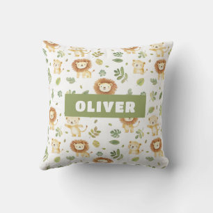 Jungle Animals Kinderzimmer Niedliches Wildlife Mu Kissen