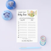Jungle Animals Name Baby Tune Showspielkarte Flyer (Einzeln)