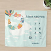 Jungle Animals Neutral Baby Blanket Wandteppich