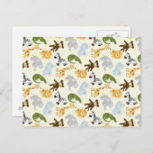 Jungle Animals Pattern Postkarte (Vorne/Hinten)