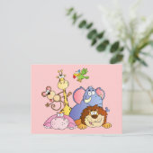 Jungle Animals Postkarte (Stehend Vorderseite)