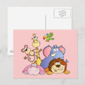 Jungle Animals Postkarte (Vorne/Hinten)