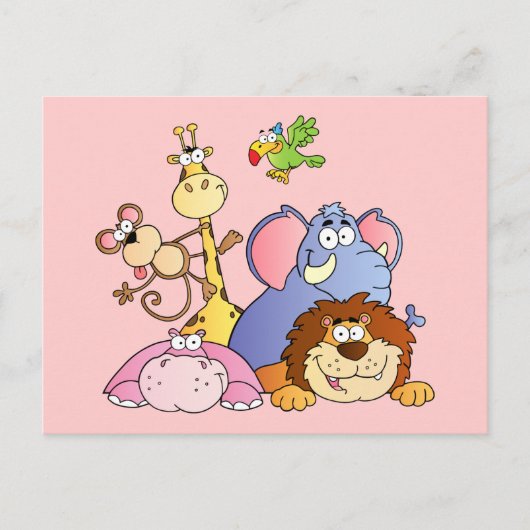 Jungle Animals Postkarte (Vorderseite)