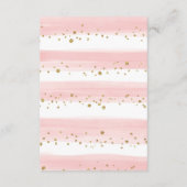 Jungle Animals Rosa Blush Floral Books for Baby Begleitkarte (Rückseite)