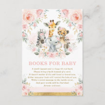 Jungle Animals Rosa Blush Floral Books for Baby