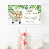 Jungle Animals Safari Auto Adventure Party Hinterg Banner (Insitu)