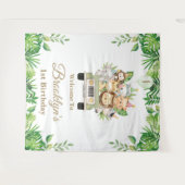 Jungle Animals Safari Auto Adventure Party Hinterg Wandteppich (Vorderseite (Horizontal))
