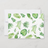 Jungle Animals Safari Auto Grüne 1. Geburtstag Dankeskarte (Rückseite)